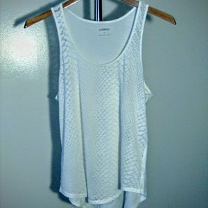 Express Snakeskin Tank Top Size L White